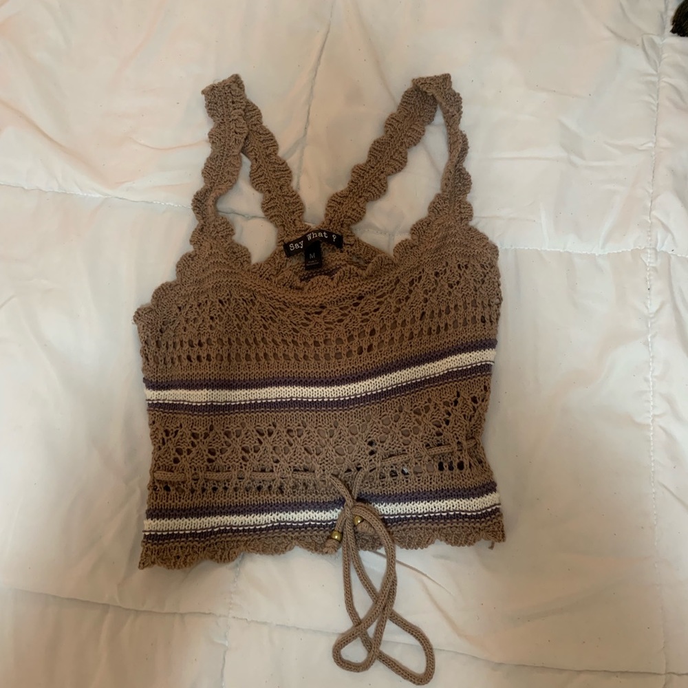 Knit tank top